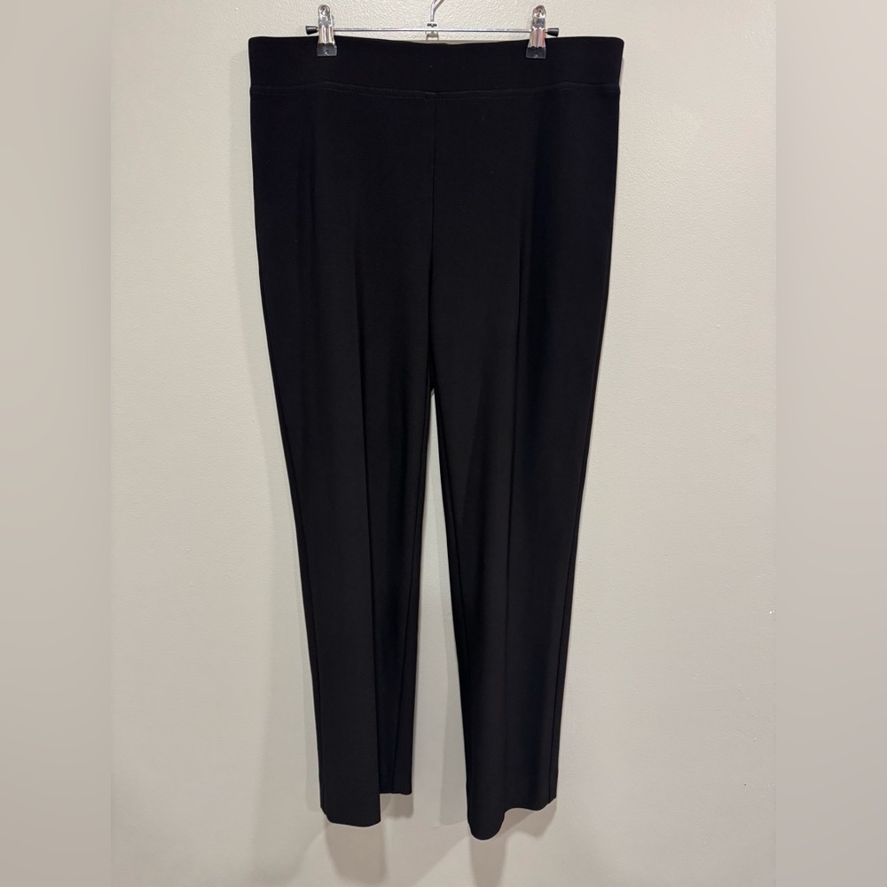 Joseph Ribkoff Pull on Ponte Trouser Pant in Black Size 14